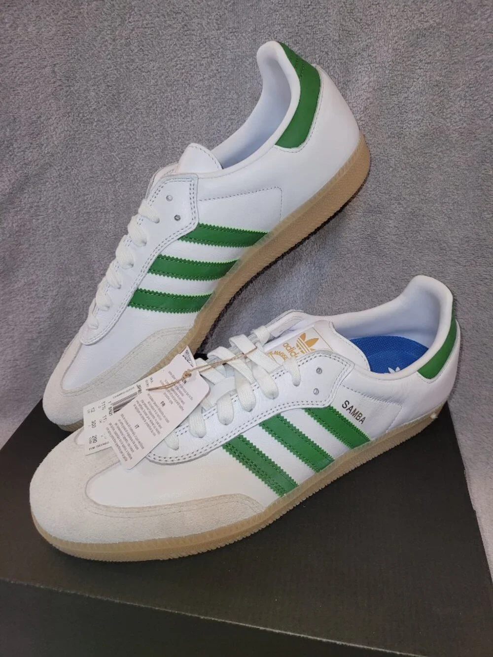 Adidas Samba ADV Sneakers NEW White / Crew Green / Tan Sneakers Men's Size 12